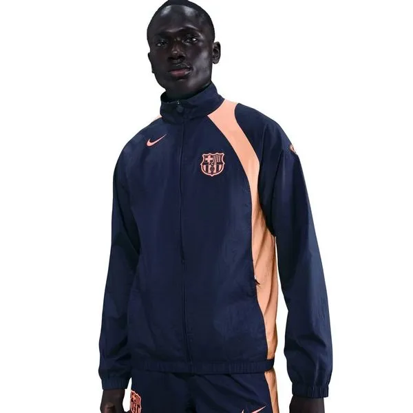 Barcelona Track Jakke T90 Woven GX 3. - Navy/Orange