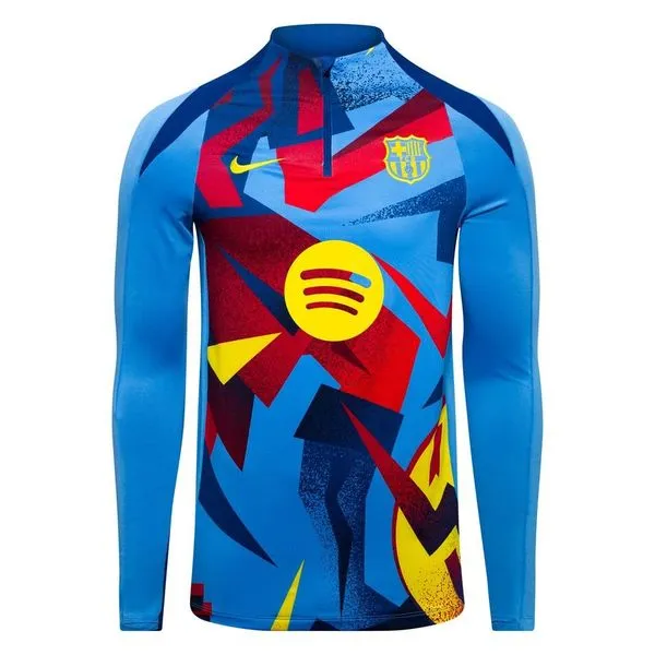 Barcelona Træningstrøje Dri-FIT Strike Drill Pre Match 4. - Blå/Gul