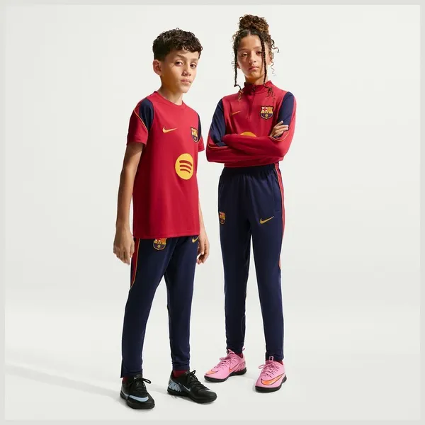 Barcelona Træningsbukser Dri-FIT Strike - Blå/Bordeaux/Gul Børn